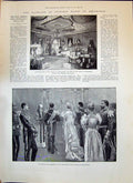 Old 1893 Castle Sigmaringen Duke Edinburgh Wedding Princess Marie Lon Victorian
