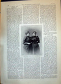 Old Antique Print 1893 Portrait Miss Frances Willard Lady Henry Somerset 19th