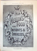 Original Old Antique Print 1893 Advertisement Mellin'S Food Infants Invalids