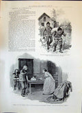 Old 1893 Marriage Miller Family Scene Hymeneal Rice Mourning Clothes Victorian