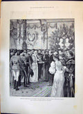 Old 1893 Home-Coming Bucharest Mayor Railway Station Ferdinand Lessep Victorian