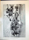 Old Antique Print 1893 Scene Peasants Wedding Hugary Horses Sledge Snow 19th