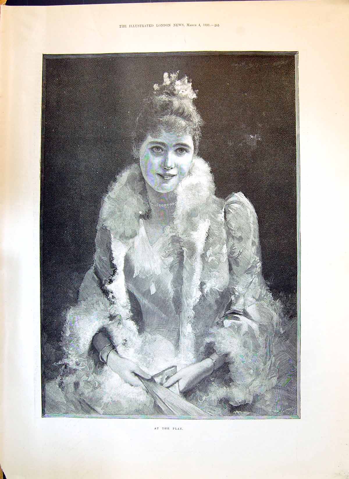 Old 1893 Beautiful Lady Play Theatre Walker Ferry Bristowe Hazlitt Be Victorian