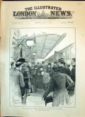 Old 1893 Arrival Queen Victoria Florence Reception Railway Station Tr Victorian