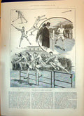 Old 1893 Oxford Cambridge Athletic Sports Horan Hurdle Throwing Hammer Victorian