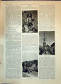 Print 1893 Saltner Burg Church Meran Stage National Theatre Andreas Hofer Egge