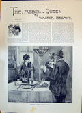 Old 18931893 Story Illustration Rebel Queen Walter Besant Hebrew Bene Victorian