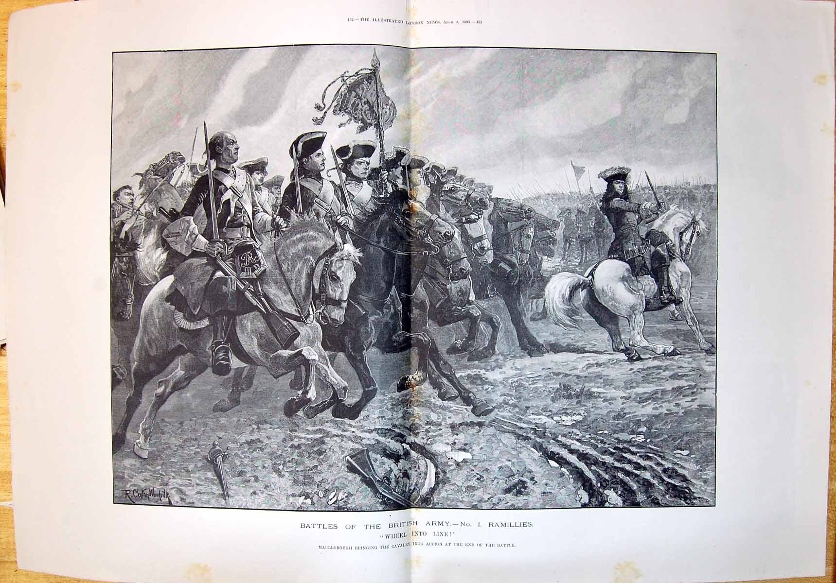 Old 1893 Battle British Army Ramillies Marlborough Cavalry Siers HVictorian