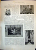 Old 1893 Dean Winchester Cathedral Nave Choir Telegraph Ship Monarch Victorian