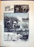 Old 1893 Duck Shooting India Tikka Gharri Donga Shakspere Theatre Kin Victorian
