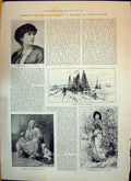 Old 1893 Gipsy Zillah Charity Hoorn Boats Nightingale Flowers Nelly M Victorian