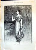Old 1893 Beautiful Woman Private Confidential Knowles Samuel Coleridg Victorian