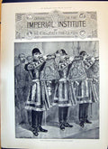 Old 1893 Opening Imperial Institute State Trumpeters Interior Princip Victorian