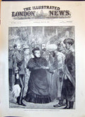 Old 1893 Opening Imperial Institute Indian Princes Presented Queen Wo Victorian