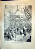 Old 1893 Archbishop Canterbury Benediction Imperial Institute Ship Cu Victorian
