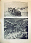 Old 1893 French Seamen Iceland Fishery Prince Wales Imperial Institut Victorian