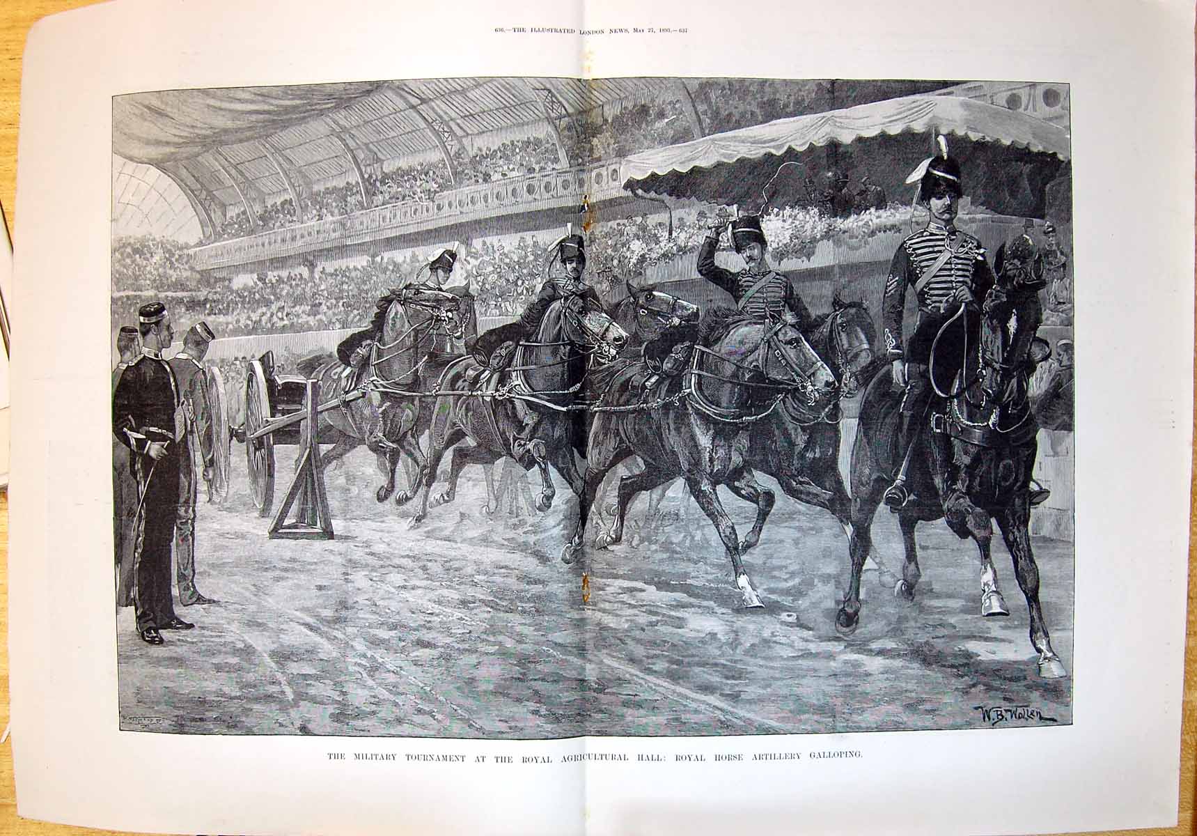 Old 1893 Military Tournament Royal Agricultural Hall Royal Horse Arti 19th