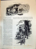 Old 1893 Seven Delights Romance Man Reading Book Edwin Booth American Victorian