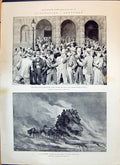 Old 1893 Union Bank Scare Melbourne Dust-Storm Tree Plain Romance Lad Victorian