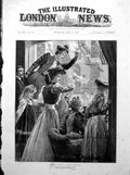 Antique Print The Royal Wedding A Glimpse Bride Onlookers From Window 1893 19th