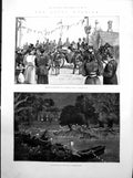Old Arrival Duke Duchess York Sandringham Illuminations Farewll 1893 0 Victorian