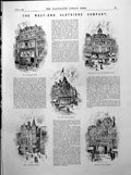 Antique Print West-End Clothiers Company Premises Portraits H Irving 1893 0 19th
