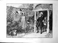 Old Surprised G Browne Lass Talking Man Through Fence Britannia 1893Victorian