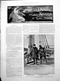 Old Trail Sword Men Aboard Ship Priest Gesturing Over Man'S Head 1893 19th