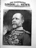 Antique Print The Late General Sir Edward Bruce Hamley K.C.B. Portrait 1893