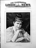 Old Zuleika By Tito Conti Portrait Lady Metal Adornments In Hair 1893 Victorian
