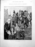 Old Print Before Battle Oudenarde Shrewsbury English Bridge Atcham 1893 19th