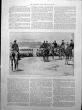 Antique Print Autumn Manoeuvres E Wood Highland Light Infantry Coburg 1893