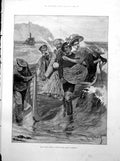 Old Yachting Season Lady Carried Rowing Boat Portraits Charcot 1893Victorian