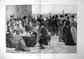 Antique Print House Commons Tea On The Terrace Top Hats Ladies Gents 1893 19th