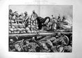 Old Print The Nawab'S Artillery On Its Movable Platform Elephant Ox 1893 19th