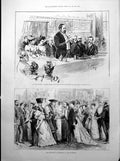Old M. Zola Institute Jornalists Lincoln'S Inn Guildhall Portraits 1893 19th
