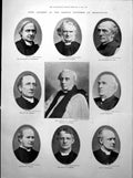 Antique Print Leaders Church Congree Birmingham Portraits David James 1893