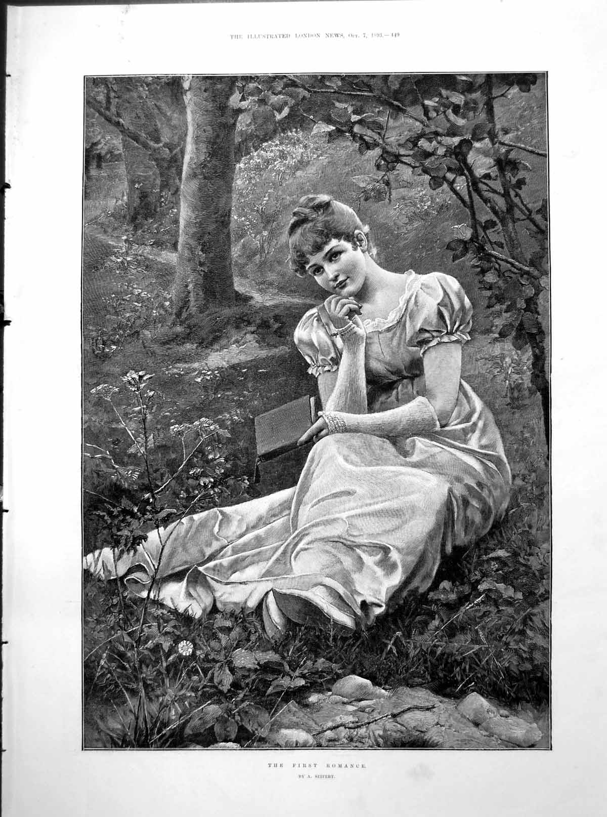 Old 1St Romance Lady Book Woodland A Seifert Prison Life Burmah 1893