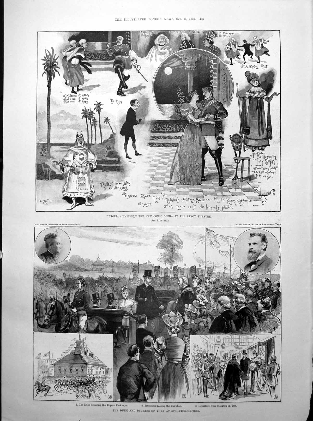 Old Comic Opera Savoy Duke Duchess York American Yacht Vigilant 1893Victorian