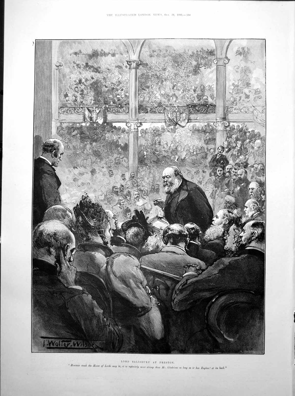 Old Print Lord Salisbury Preston Portraits King Saxony Count Taaffe 1893 19th