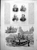 Old Print Lord Mayor'S Show London Portraits Late Sir Andrew Clark 1893 19th