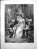Old Print Grandmamma'S Courtship Beyschlag Portraits Earl Bathurst 1893 19th