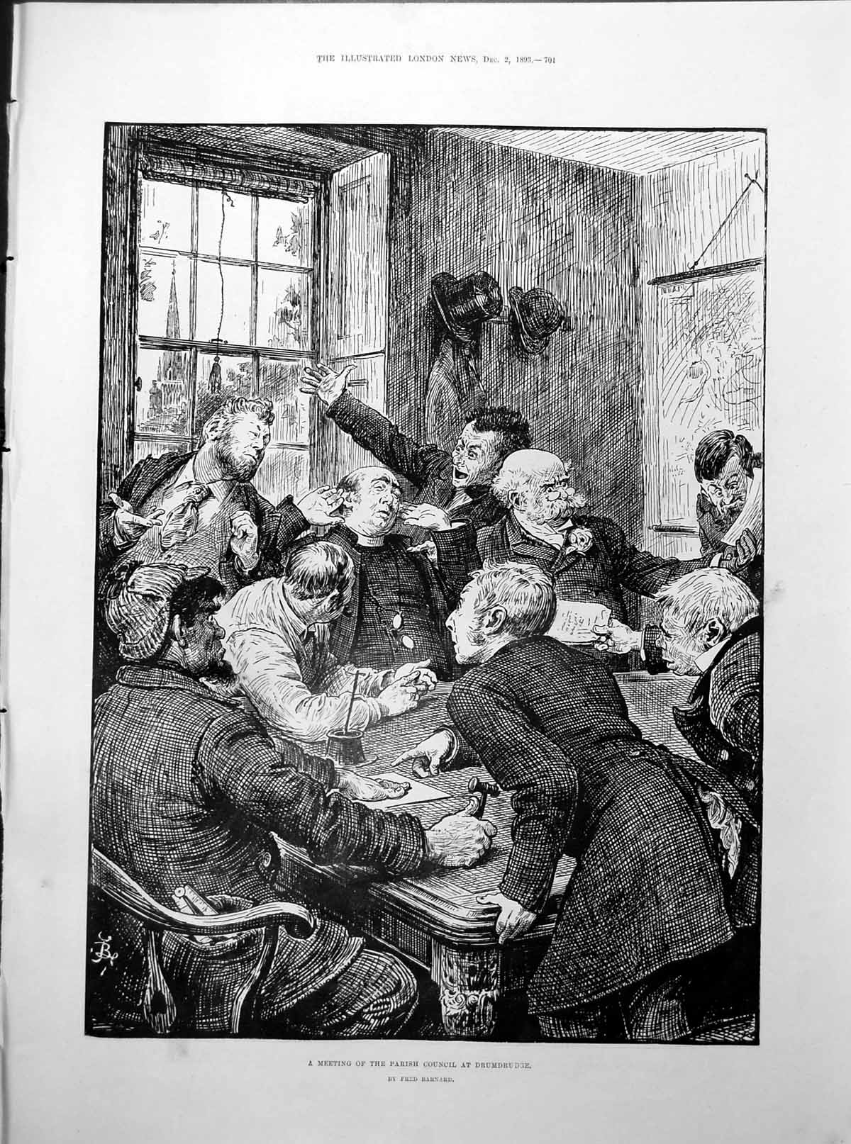 Old Drumdrudge Parish Council Horsham Sussex New Site Christ'S 1893Victorian