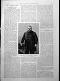 Antique Old Print M. Dupoy President French Chamber Countess Essex Earl 1893