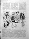 Old Print Truth Toy And Doll Show Royal Albert Hall Portraits Gregg 1893 19th