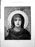 Antique Old Print Vierge Consolatrice By Bouguereau Luxembourg Palace 1893 19th