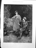 Antique Old Print Better Sport Davidson Knowles Man Offering Ring Girl 1893