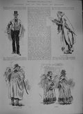 Original Old Antique Print 1894 Dividend Day Bank England Porter 19th