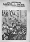 Original Old Antique Print 1894 Prince Bismarck German Emperor Henry Prussia