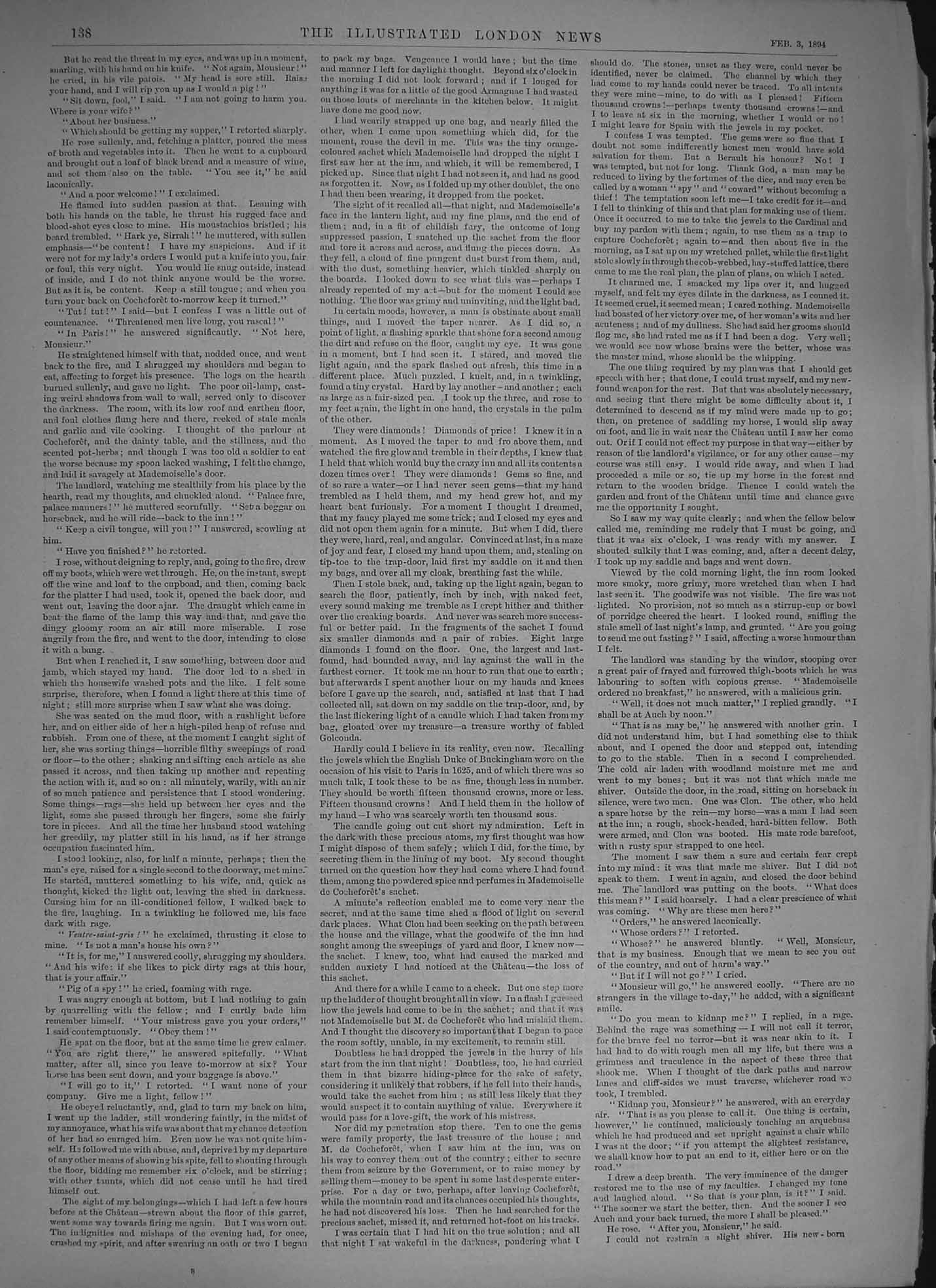Original Old Antique Print 1894 Prince Bismarck Ex-Chancellor German Emprie